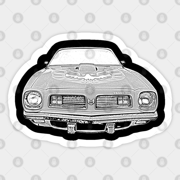 Pontiac Firebird Trans Am 1970s classic muscle car Sticker by soitwouldseem